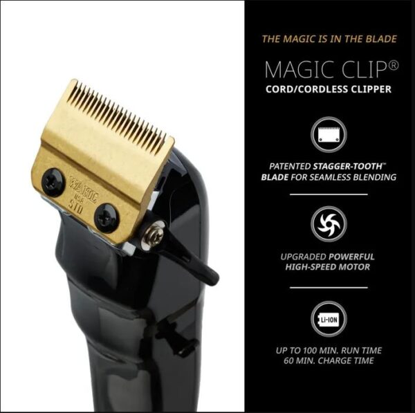 Wahl Black Cordless Magic Clip - Image 3