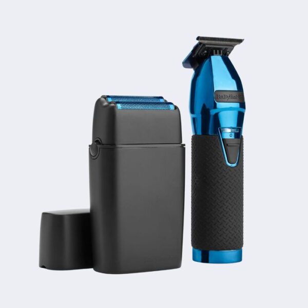 BaBylissPRO LimitedFX Black + Blue Trimmer + Double Foil Shaver