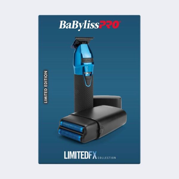 BaBylissPRO LimitedFX Black + Blue Trimmer + Double Foil Shaver - Image 2