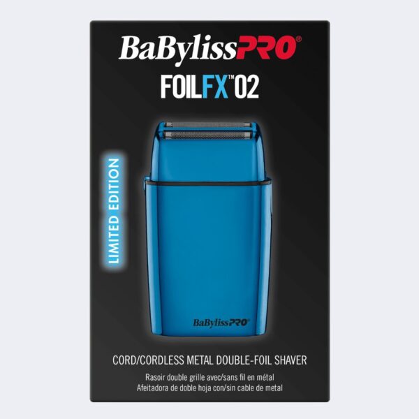 BabylissPRO BLUEFX Limited Edition Metal Lithium FX02 Shaver - Image 2