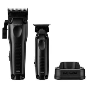 BaBylissPRO Lo-ProFX Compact Series Clipper + Trimmer Set - Black